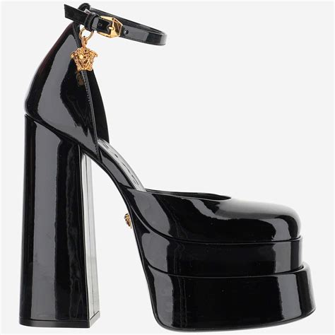 versace la medusa slides|Versace Medusa platform pumps.